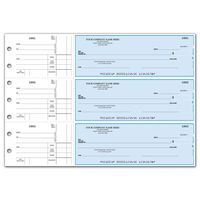 CheckSimple 3-Per-Page All-Purpose Manual Business Checks with Stub Voucher (1000 Checks) - Custom