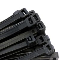 500-Pack Heavy Duty 16 Inch 170lbs Zip Cable Tie Down Strap Wire UV Black Nylon Wrap