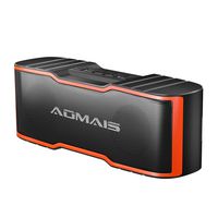 AOMAIS Sport II Mini Portable Bluetooth Speakers, HD Sound and Enhanced Bass, Wireless Stereo Pairing, 15 Hours Playtime, IPX5 Water-Resistant Speakers for Travel, Beach, Shower (Orange)
