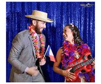 Backdrop Fabric Curtain Royal Blue-10FTx10FT-Sequin Photo Backdrop Shimmer Curtains for Backdrop Sequin-Curtain-Backdrop~1116E