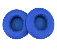 Justfitgear Replacement Protein Leather Ear Pads for Dr. Dre Beats Solo 2.0 3.0 Wireless Headphone Headset Earphone (Blue)