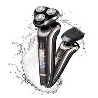 RENPHO Electric Shaver Rotary Razor for Men, Wet & Dry Mens Electric Razors Cordless Beard Trimmer Beard Trimmer Sideburn Trimmer 2 in 1 Shaver USB Rechargeable Waterproof