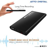 Voice Activated Recorder - Great Battery Life | 14 Days Continuous Record | 5000mAh - Power Bank Phone Charger Function - 8 GB Capacity | poweREC by aTTo Digital