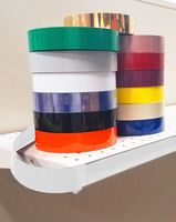 Decorative Gondola Shelving Vinyl Insert for Ticket Channel 130 FT. x 1.25 in. - White