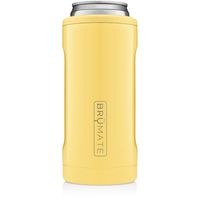 BrüMate Hopsulator Slim Double-walled Stainless Steel Insulated Can Cooler for 12 Oz Slim Cans (Daisy)
