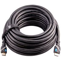 Top Dog Cables - TD-07BKWH55- Premium 55 Foot High Speed HDMI Cable with Ethernet - Black/White - 3D HD PS3 4 XBOX One 360 DVD TV Blu Ray