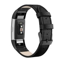 SWEES Leather Bands Compatible with Fitbit Charge 2, Genuine Leather Replacement Large (6.4" - 8.3") Wristband Women Men, Black, Coffee Brown, Blue, Retro Brown, Dark Brown