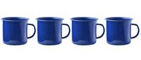 Asobu Happy Trails Classic Country Camper Coffee and Tea Mug (Blue Four Pack)