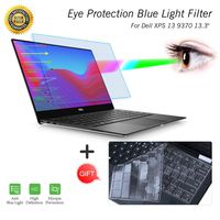 Anti Blue Light Screen Protector for New Dell XPS 13 9370 13.3" Laptop with Keyboard Cover Anti Blue Light & Glare Screen Filter Light Blocking Eye Protection Screen Protector Computer Cover