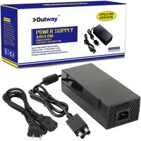 OUTWAY Xbox One Power Supply Brick, [Advanced Version] AC Adapter Power Supply Charger Cord Replacement for Xbox One 100-240V, Black