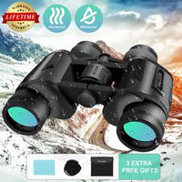 Binoculars For Adults Compact 10x40 High Powered Waterproof Durable Binocular For Outdoors Bird Watching Hunting Traveling With Strap Carrying Bag