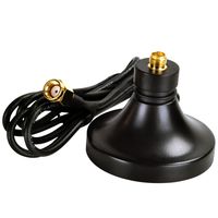 SilverStone Technology Magnetic Wi-Fi Antenna Base with Gold Plated Jack and Plug (WAB1B)