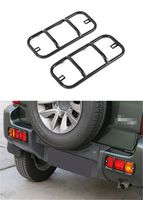 JDopption Black Metal Rear Tail Fog Light Lamp Cover Trim For Suzuki Jimny 2007 Up