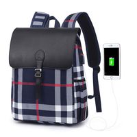 WindTook Laptop Backpack for Women and Men Travel Computer Bag School College Daypack Suits 15 Inch Notebook 1991-Blue and Grid