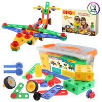 ETI Toys | STEM Learning | Original 101 Piece Educational Construction Engineering Building Blocks Set for 3, 4 and 5+ Year Old Boys & Girls | Creative Fun Kit | Best Toy Gift for Kids Ages 3yr - 6yr