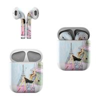 Skin Decals for Apple AirPods - Cafe Paris - Sticker Wrap Fits 1st and 2nd Generation
