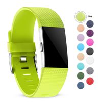 For Fitbit Charge 2 Bands,Replacement Accessory Wristbands for Fitbit Charge 2 HR,Small,Women Men,Lime