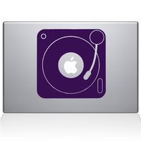 The Decal Guru 2083-MAC-11A-LAV Turn Table Decal Vinyl Sticker, 11" MacBook Air, Lavender