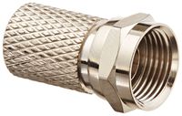 Twist On"F" Connector, for Quad Shield RG6/U Cable