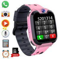 Game Kids Smart Watch Phone for Students, Boys Girls 1.54 inchesTouch Screen Smartwatch with MP3 Player Games Camera Alarm Clock Stopwatch for Electronic Learning Toys Birthday Gifts (S9 Pink)