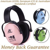 Amplim Hearing Protection Earmuff for Toddlers, Teens and Adults. Noise Cancelling Headphones for Kids. Autism Spectrum Ear Defenders - Airplane, Concert, Outdoor, School - Pink