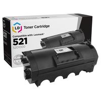 LD Compatible Toner Cartridge Replacement for Lexmark 521 52D1000 (Black)