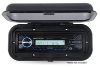 Belva BMRC1B Flip-Up Black Water-Resistant Marine Radio Cover/Radio Splash Guard