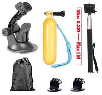 VVHOOY Action Camera Accessory Kit Compatible with GoPro Hero 7 6 Session 5/AKASO EK7000/Brave 4/Campark ACT74/Dragon Touch/APEMAN/Crosstour/EKEN H9R 4K Underwater Action Camera