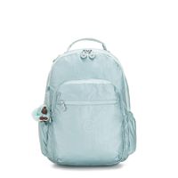 Kipling Seoul Go Large Metallic 15" Laptop Backpack Arctic Mtlc