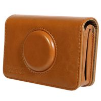 Polaroid Leatherette Case Snap Touch Instant Print Digital Camera - Custom Design for Snug Fit (Brown)
