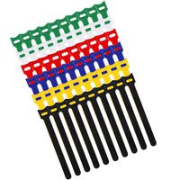 Amariver Reusable Hook and Loop Fastening Cable Ties, 60 Pcs Adjustable Velcro Cable Ties Strap Wire Management for Home, Office and Outdoors, 6 Colors, Pack of 60