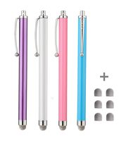 Stylus, CCIVV 4 Pcs Hybrid Mesh Fiber Tip Stylus Pens for Touch Screen Devices (5.3 inches-4pcs)