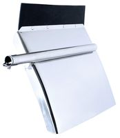 United Pacific 10585 24 inch by 24 inch Stainless Steel Quarter Fender Set with Tube Bracket - Competition Series