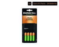 Duracell - Ion Speed 1000 Battery Charger with 4 AA Batteries - charger for AA and AAA batteries (Pack of 6)