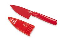 Kuhn Rikon Colori 4-Inch Chef's Knife, Mini, Red