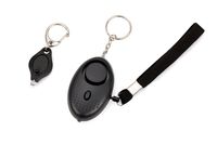 ZtuoYong Personal Alarm Keychain Light, 140 Emergency Self-Defense Emergency Security Alarm with LED Light for Women Girls Elderly Safety (Batteries Included) (Black)
