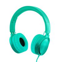 RockPapa Over Ear Stereo Foldabe Headphones Adjustable, Noise Isolating, Heavy Deep Bass, Folding Headsets with Microphone 3.5mm for Smart Phones Tablets Computers MP3/4 DVD Gradient Teal