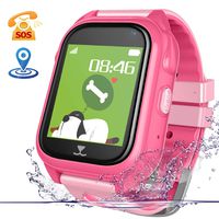 Lsflair GPS Tracker Kids Smart Watch - IP71 Waterproof Smart Watches Phone Support Fitness Tracker SOS Anti-Lost Voice Chat Camera Games Watches for Children Boys Girls Birthday Gifts