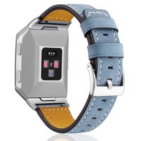 Hotodeal Band Compatible with Ionic Genuine Leather Bands, Classic Leather Replacement Accessory Strap Smart Watch, Women Men Small Large