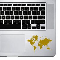 StickAny Palm Series Detailed Earth Sticker for MacBook Pro, Chromebook, and Laptops (Gold)
