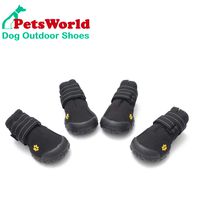 PETSWORLD Weather Resistant Dog Shoes with Reflective Double Straps Fleece Lining & Water Wesistant Oxford Fabric | Dog Boots Perfect for Small Medium Large Dogs | 6 Size