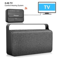 Wireless TV Speaker - Pohopa Portable New TV Soundbox, TV Audio Hearing Assistance with Transmitter 10W Speaker for Smart TV, Hard of Hearing Seniors