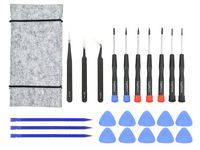 23 Pcs MacBook Repair Tool Kit, Precision Screwdrivers, Tweezer, Opening Pick, Spudger and Tool Bag for MacBook Air, Retina, Pro