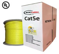 UL Listed Cat5e Plenum 1000 FT Pure Copper Ethernet Network Cable Bulk
