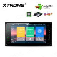 XTRONS Android 9.0 Car Stereo Radio Player GPS Navigation 7 Inch Touch Screen Slim Design Head Unit Supports Plug and Play WiFi Bluetooth Backup Camera DVR OBD2 TPMS for Toyota RAV4 Corolla