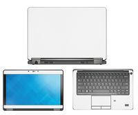 Decalrus - Protective Decal for Dell Latitude E7250 (12.5" Screen) Laptop White Carbon Fiber Skin Skins Decal for case Cover wrap CFlatitudeE7250White