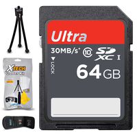 32GB SD Memory Card (High-Speed) + Xtech Starter Kit for Olympus Cameras Including Olympus Pen E-PL8, Pen E-PL7, Stylus SH-3, Pen-F, Pen E-P5, Pen E-PL6 (64GB Memory Card)