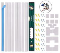 PREMIUM Cable Concealer, White 8-PACK, 20 Inch Torpedo Level INCLUDED, Wire Mold, Wall Cover, TV Cord Hider, Cable conduit,160" Total, Baby proofing electrical cords, Cables management, Raceway kit