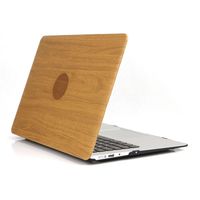 One Micron MacBook Air 13 Inch Case, Wooden PU Leather Coated Cover Rubberized Bottom Ultra Slim Case forMacBook Air 13''(A1466/A1369),Wood Grain 2