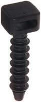 Panduit MPMS19-C0 Pan-Ty Masonry Push Mount, Weather Resistant Nylon 6.6, Indoors/Outdoors Environment, Fir Tree Hole Mount, Black, 0.19" Hole Diameter, 0.25" Height, 0.97" Grip Length (Pack of 100)